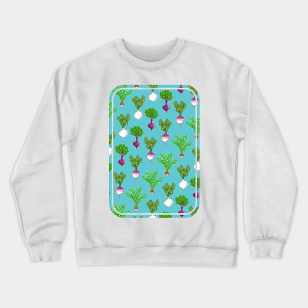 Root vegetable pattern Crewneck Sweatshirt by mailboxdisco